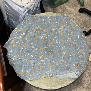 Altar’d State Floral Blue Skirt